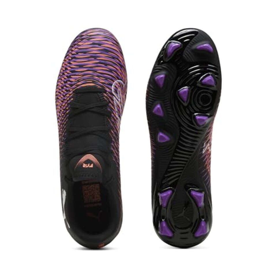 image 1 of Puma Unisex Future 8 Play Firm Ground/Artifical Ground Football Boots, Black- White-Glowing Red, 12 UK