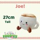image 5 of Coffee Soft Toy Food Drink Themed Cute Plush Cuddly Fluffy 27cm Multi-Coloured