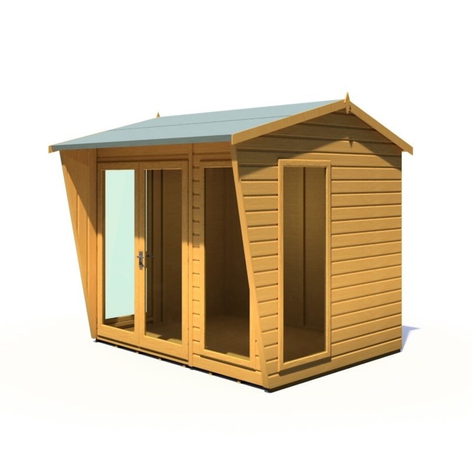 image 1 of Burghclere 8 x 6 Feet Summerhouse - L233.5 x W251.4 x H230.7 cm Brown
