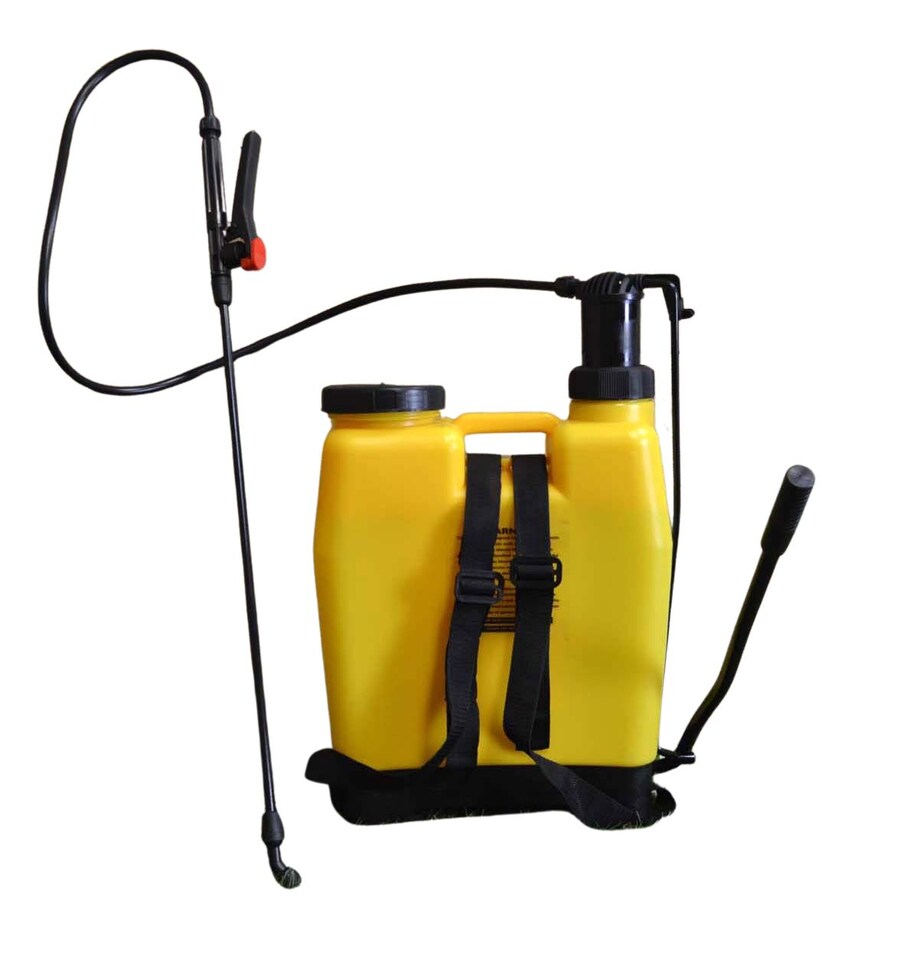 image 1 of 16 Litre Garden Knap sack / Back Pack Pressure Sprayer for Weeds / Fertiliser | Yellow | Yellow