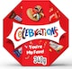 image 1 of Celebrations Centrepiece 340g Chocolate Gift with 'You're My Fave' Sleeve