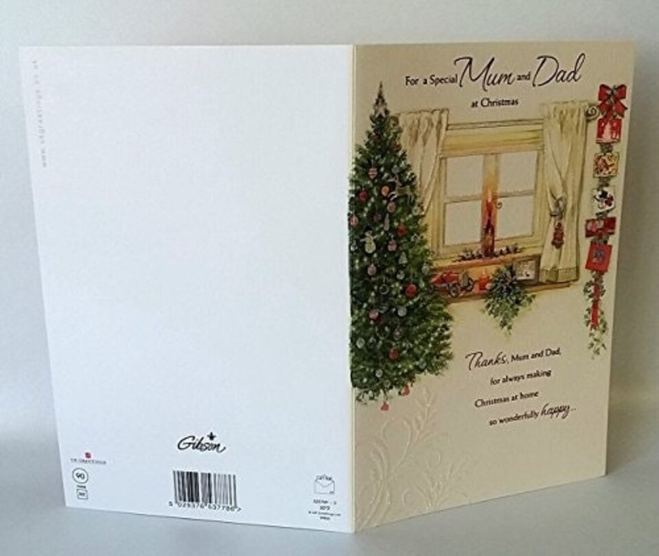 image 1 of Mum And Dad Decorative Home Design Christmas Card