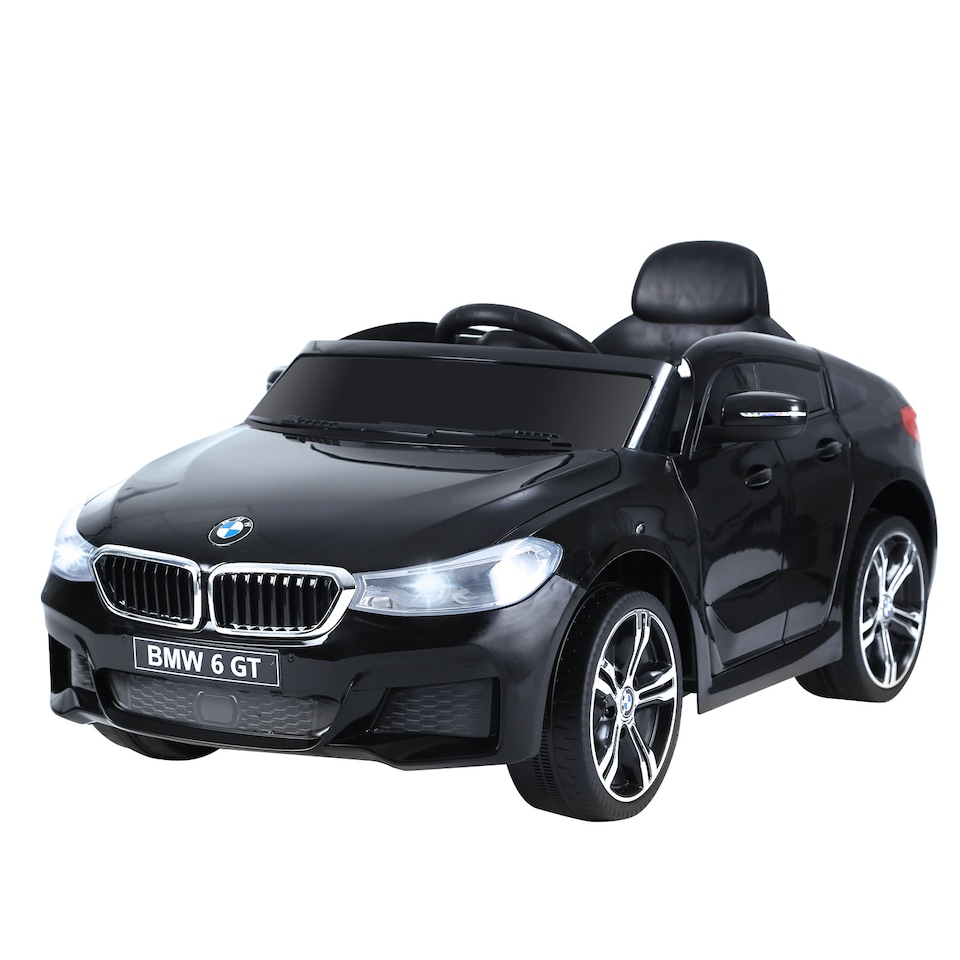 image 1 of HOMCOM BMW 6GT Licensed Electric Car for Kids, 6V Battery Powered Kids' Electric Ride-on with Remote Control, LED Headlights, Music, for 3-6 Years Old