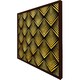 image 3 of Golden geometric flower pattern (Picutre Frame) Grey | L