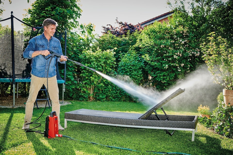 image 1 of Einhell Pressure Washer 90 Bar TC-HP 90 With Accessories