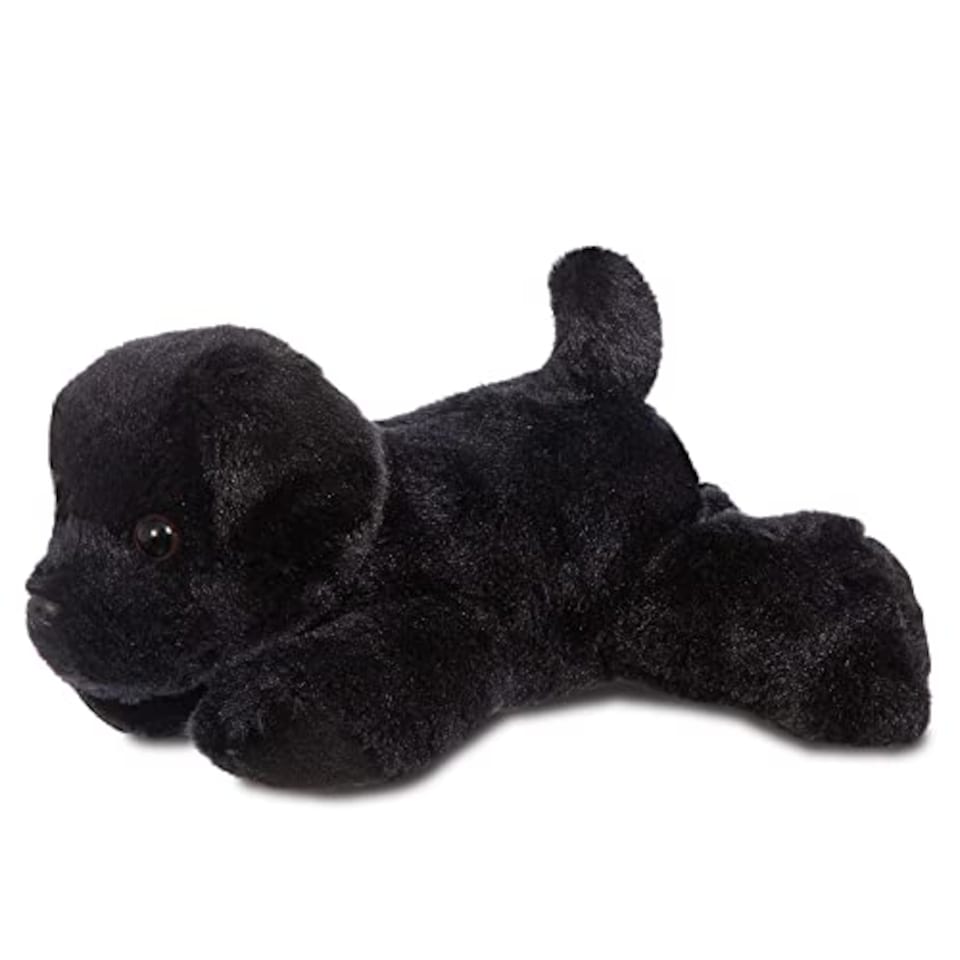 image 1 of Mini Flopsies Blackie Black Labrador 8In