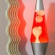 image 1 of ValueLights Razzo Lava lamp Clear Silver Illuminated Decoration and Integrated LED 1W Pink Bulb