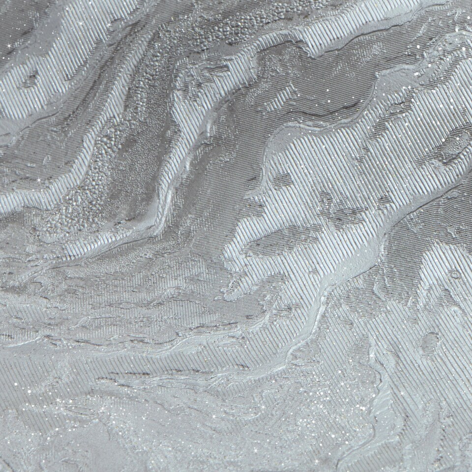 image 1 of Nakura Wallpaper in Grey and Silver with Silver Metallic | Grey | Grey and Silver with Silver Metallic | 53cm x 10m