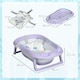 image 5 of ZONEKIZ Foldable Baby Bathtub w Non-Slip Support Legs, Cushion Pad - Purple