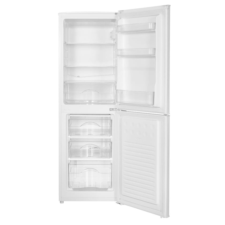 image 1 of HYE 50-50 Freestanding Fridge Freezer, 142 Litre, 48cm, White - RF01FF142W01