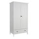 image 8 of Bellevue 1 Or 2 Door Wardrobe MDF Bedroom Furniture White | White