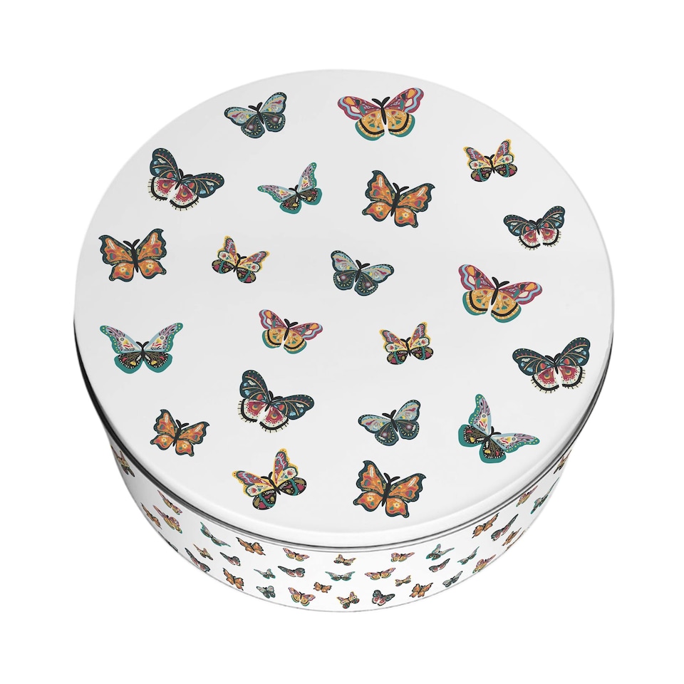 image 1 of Colourful Butterflies Large Cake Tin