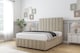 image 2 of Sloomy Langston Almond Coniston Divan Bed With Mattress 4 Drawers With 54" Floor Standing Headboard & 12" Matching Footboard 5' King | Cream | Almond | King | 1