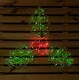 image 1 of 46cm Light up Holly with Berries Christmas Silhouette with Red and Green LEDs