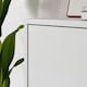 image 7 of Alice Springs Tall Shoe Cabinet with 4 Doors Push-to-Open in Light Grey