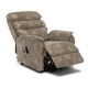image 2 of Buckingham Dual Motor Electric Rise Recliner Bonded Leather Chair (Stone)