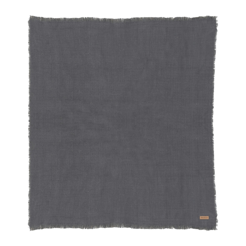 image 1 of Ukiyo Polylana Woven Aware Blanket - Grey - One Size Grey