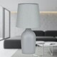 image 5 of First Choice Lighting Set of 2 Smooth Grey Ceramic 27cm Table Lamps With Matching Shades Grey | Grey