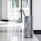 image 3 of Durable Modern Perforated Steel Umbrella Stand | 29 Litre Silver