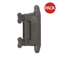 Agrifence Tapelock Insulators (H4842) (Pack Of 2) - Black/Silver - One Size