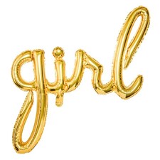 Gold Girl Air Fill Foil Balloon 75cm / 29 in