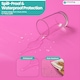image 6 of Disposable Plastic Table Cover, Table Liner - 54" x 108"
