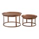 image 2 of Interiors by Premier Set Of Two Crest Copper Finish Iron Tables
