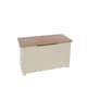 image 5 of Colorado Soft White Ottoman with Oak Veneer Lid - Storage Trunk for Living Room, Bedroom, or Hallway | White | Soft White | One Size | 1