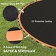 image 5 of SPORTNOW Trampoline Replacement Mat with Eight Rows of Stitching, Spring Pull Tool, 42 V-Hooks, for 8ft Trampoline, Using 14cm Springs, Trampoline Jumping Mat, Orange | Orange