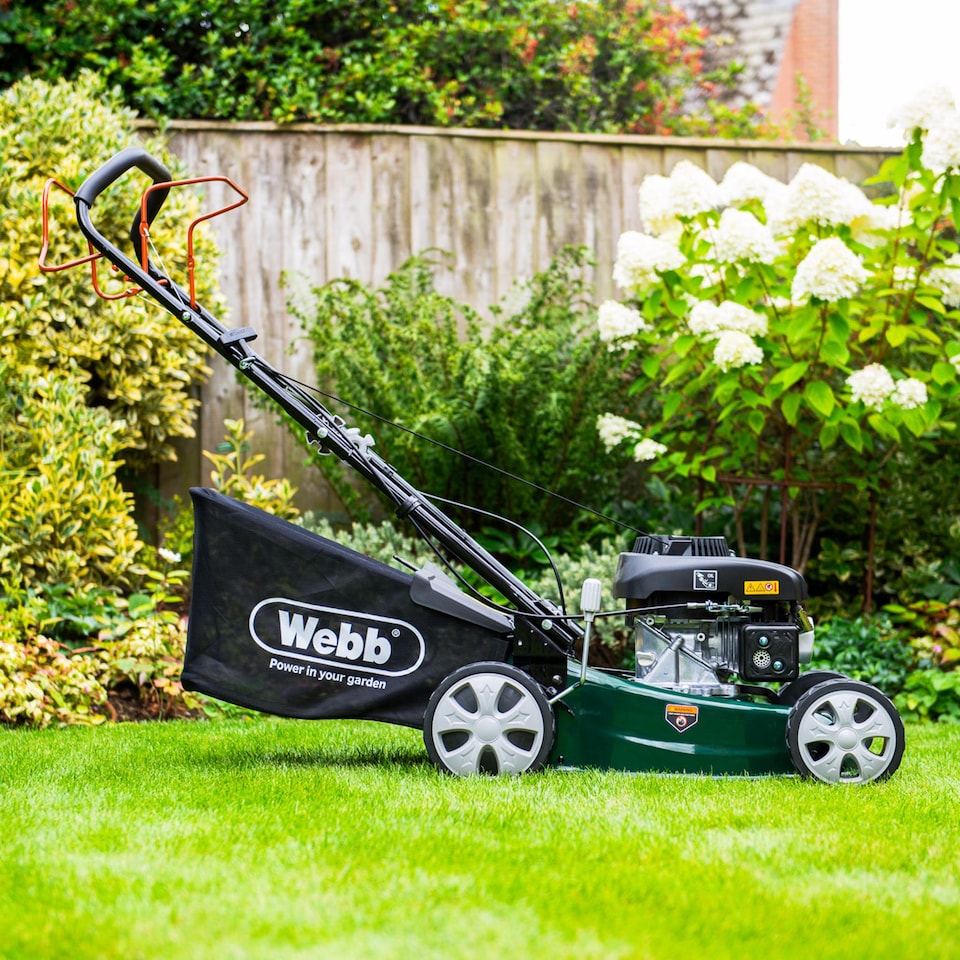 image 1 of Webb Classic 41cm Self‑Propelled Petrol Rotary Lawnmower