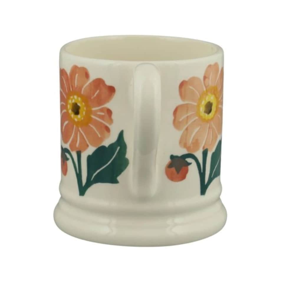 image 1 of Mug: 1 x 300ml Emma Bridgewater Dahlia Half Pint Mug, Ceramic White