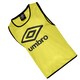 image 2 of Umbro Unisex Adult Training Bib - Yellow/Black - S-M