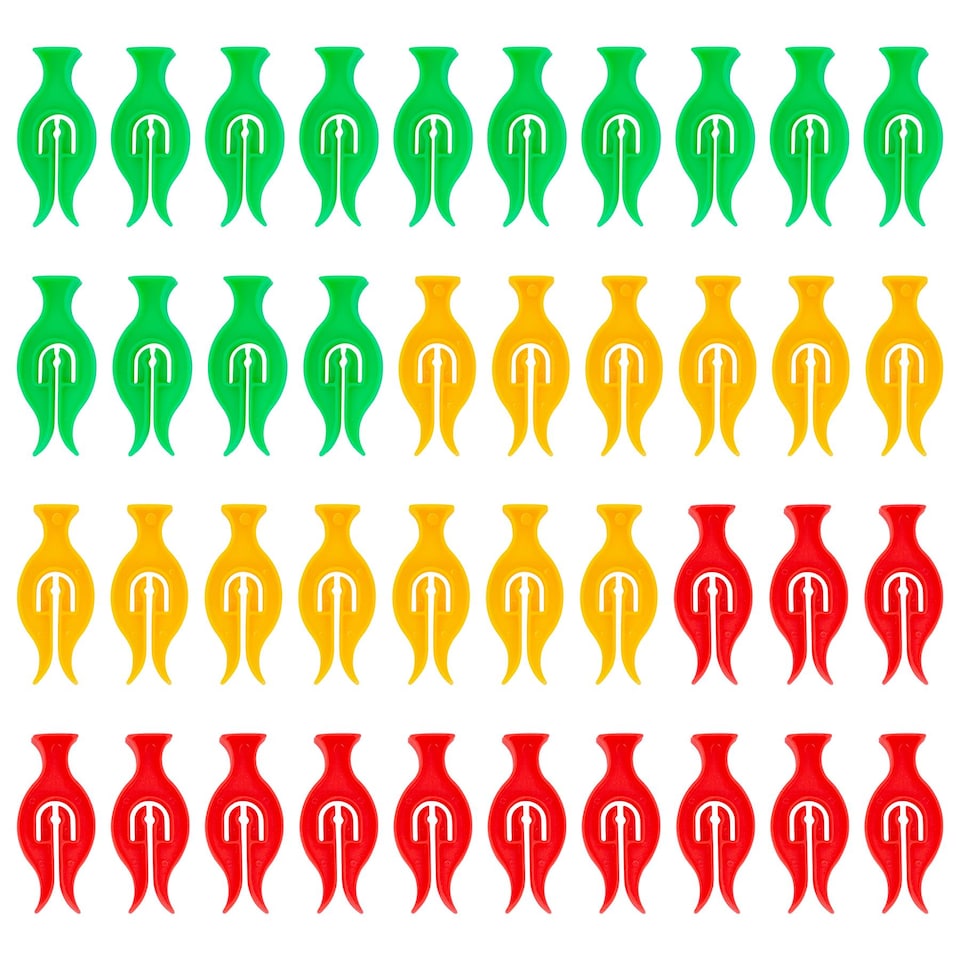 image 1 of Ashley Plastic Storm Clothes Pegs - Multi - Pack of 40