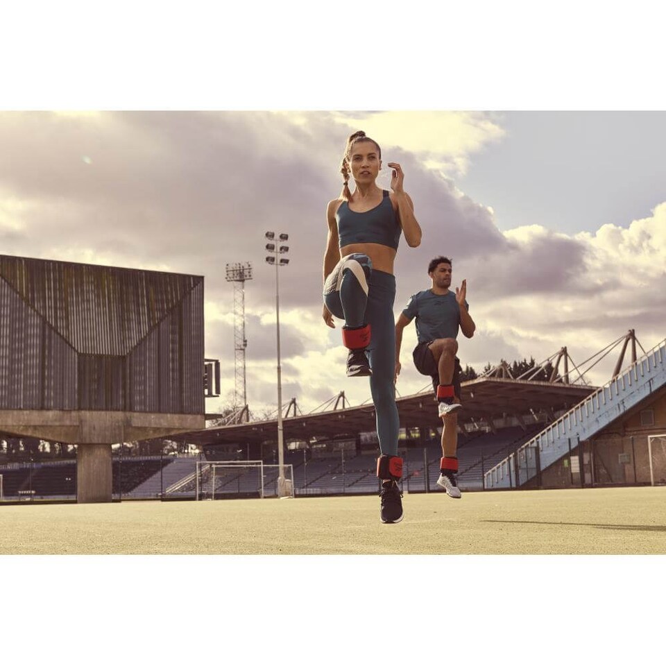 image 1 of Reebok Flexlock Ankle Weights 1kg Pair
