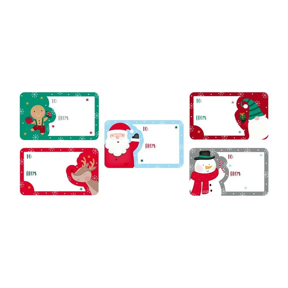 image 1 of Pack of 50 Cute Christmas Stickers