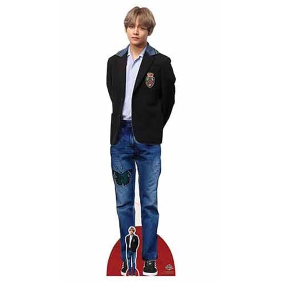 V BTS Kim Tae-hyung Blazer Lifesize Cardboard Cutout 178cm
