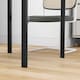 image 7 of HOMCOM Modern Square Dining Table with Tempered Glass Top Metal Legs | Black | Black | 75cm x 75cm x 75cm