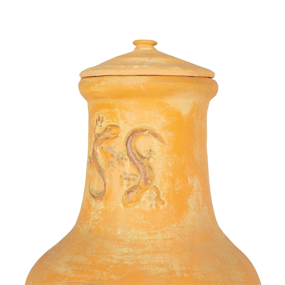 image 1 of Charles Bentley Outdoor Large Clay Chiminea Patio Heater - Terracotta