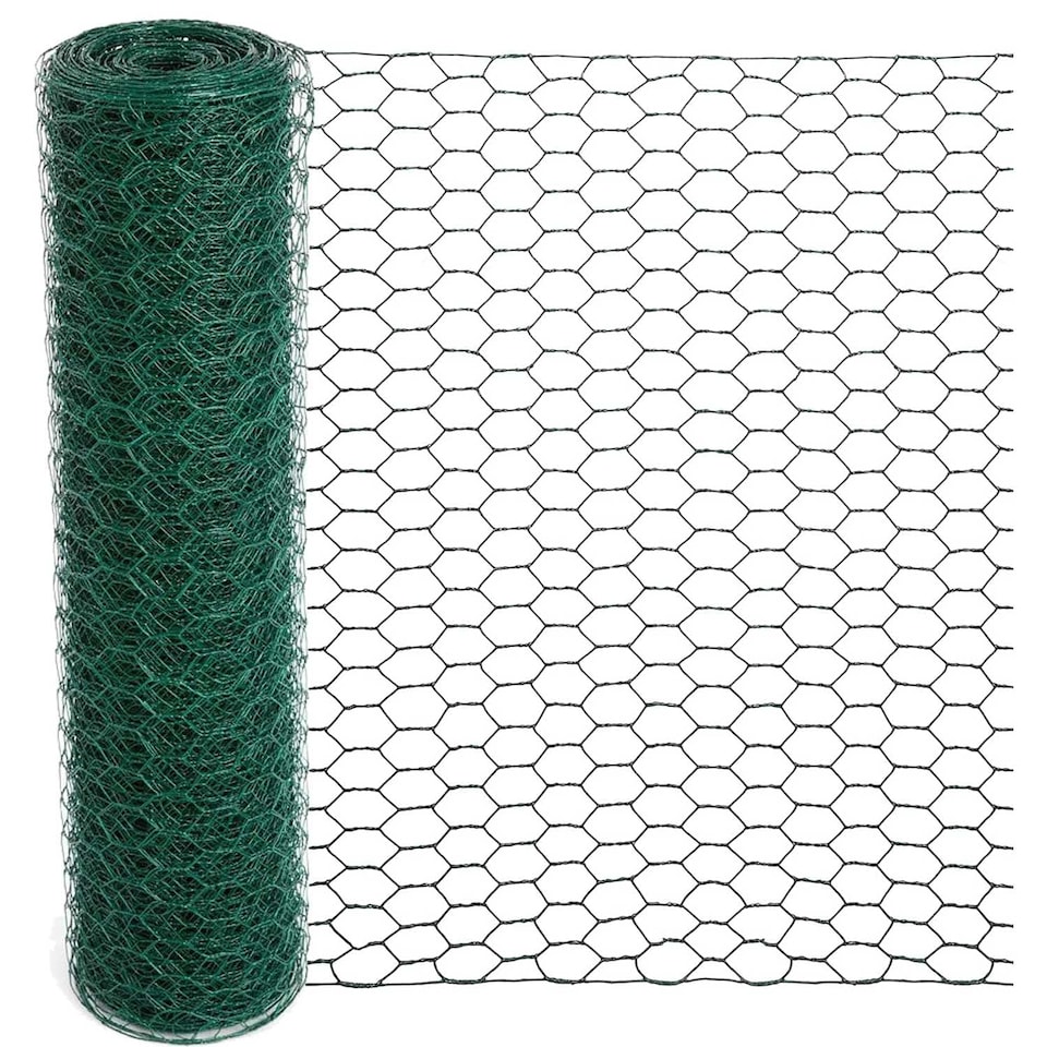image 1 of Marco Paul 10m x 0.9m x 25mm PVC Coated Galvanised Wire Netting