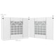 image 5 of Outsunny 3x3(m) or 3x6m Pop Up Gazebo Side Panels Replacement, 2 Pack, White