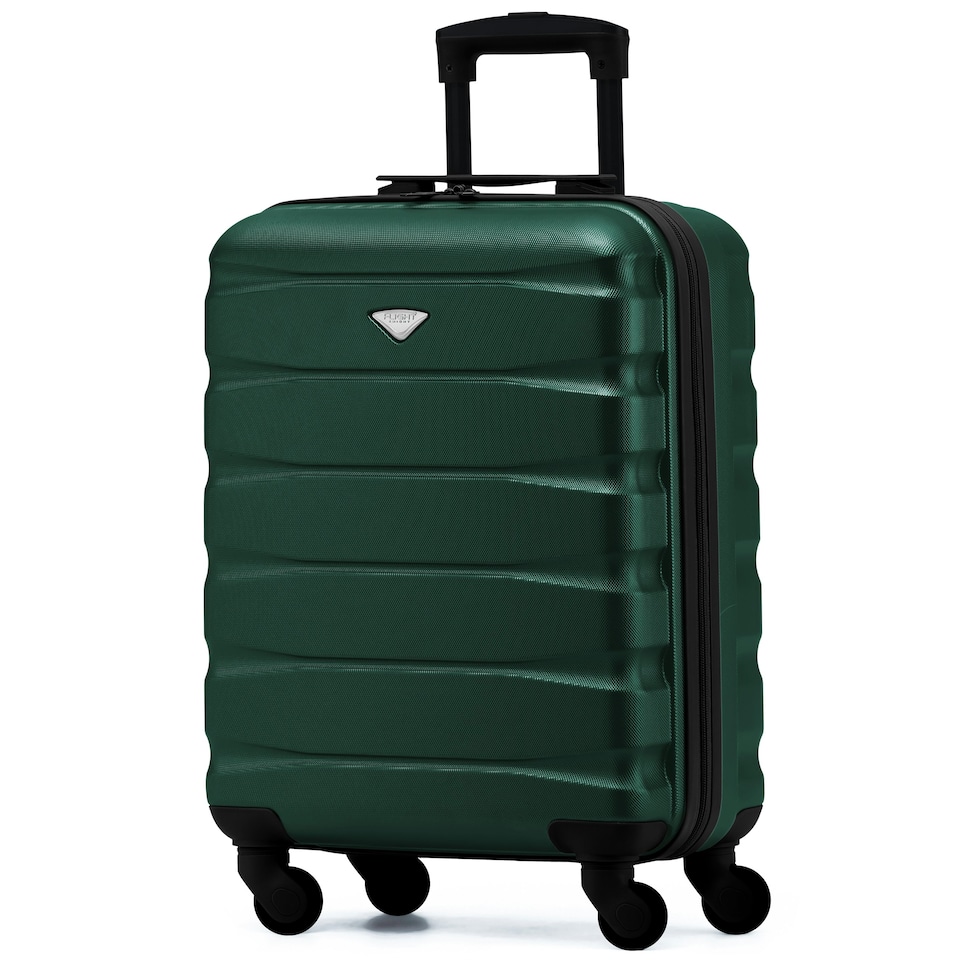 image 1 of 55x40x20cm Ryanair (Priority) TUI, Carry on Cabin Suitcase Hard Shell Approved for 60+ Airlines Green | Forest Green/Black | Cabin Bag
