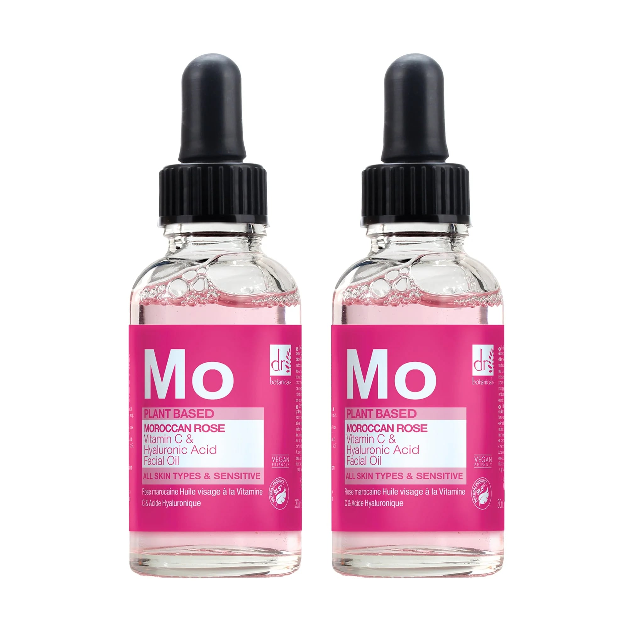 Dr Botanicals Moroccan Rose Superfood Anti-Ageing Facial Oil Duo