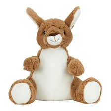 Mumbles Kangaroo Teddy Bear - Brown/White - One Size