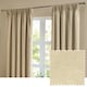 image 1 of furn. The Ultimate Velvet Blackout Pencil Pleat Curtain Pair, Natural, (W)117x (D)183cm | Cream | Natural | One Size