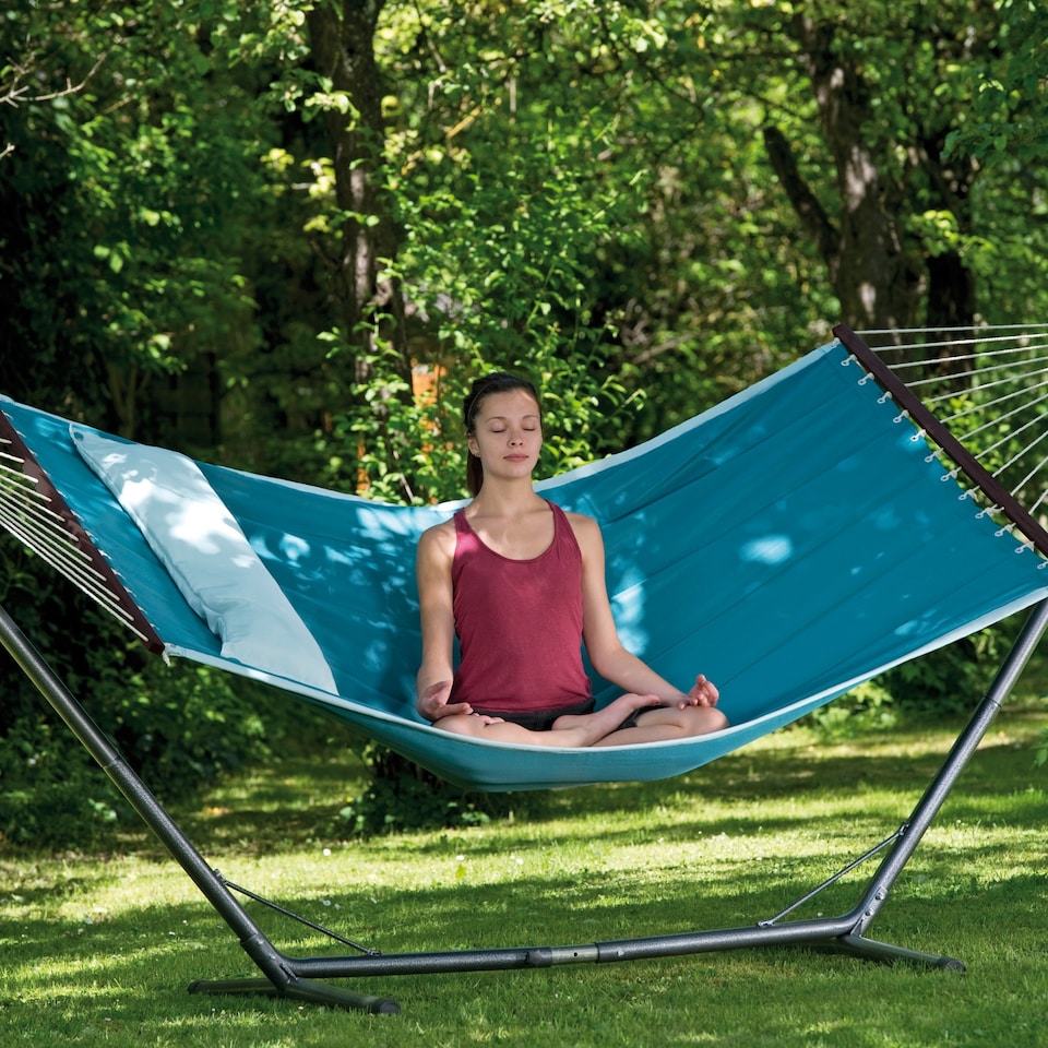image 1 of American Dream Double Spreader Bar Hammock  Petrol