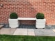 image 3 of Suffolk Double Planter Bench - Wood - L180 x W40 x H40 cm | Brown