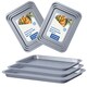 image 1 of Pack of 3 Essential Easy to Clean Non-Stick (35cm, 31cm & 28cm) Oven Tray Set
