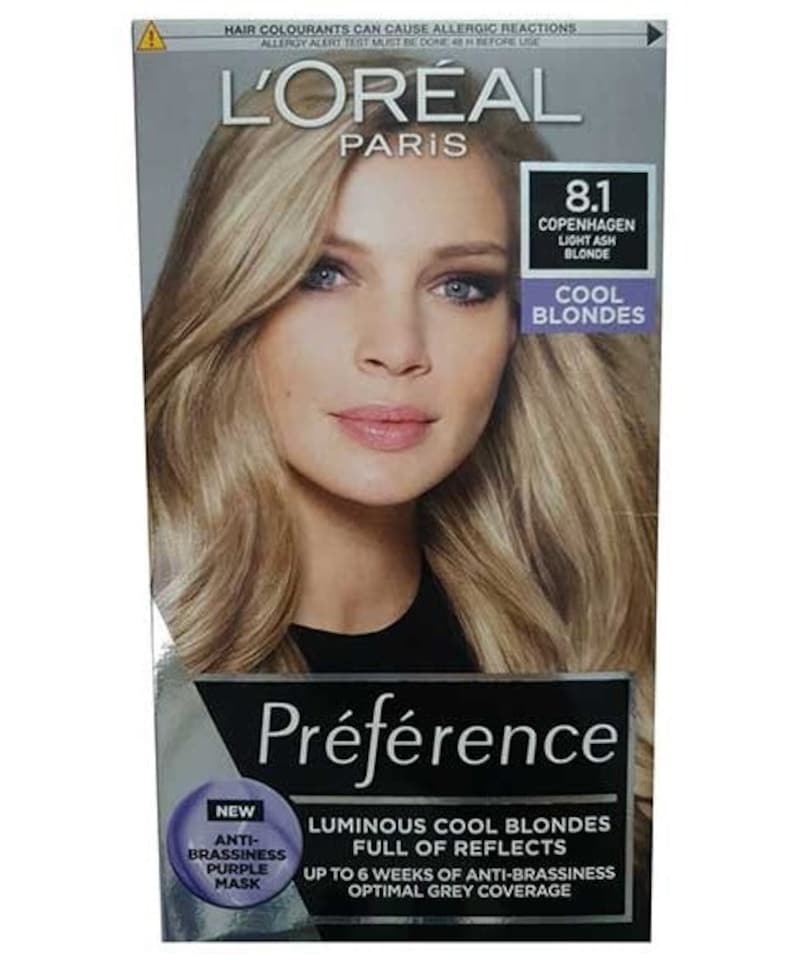 Loreal Paris Loreal Preference Luminous Cool Blondes 8.1 Light Ash Blonde | Yellow