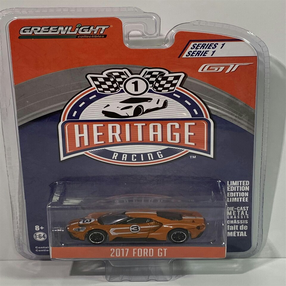 image 1 of 2017 Ford GT #3 Hertitage Racing 1:64 Scale Greenlight 13200F