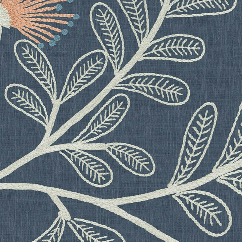 image 1 of Superfresco Easy Richmond Navy Trees Wallpaper Blue | Blue
